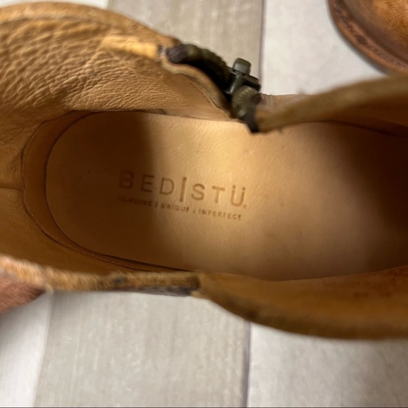 Bed Stu Yell Distressed Leather Booties Size 6.5 - Picture 6 of 16